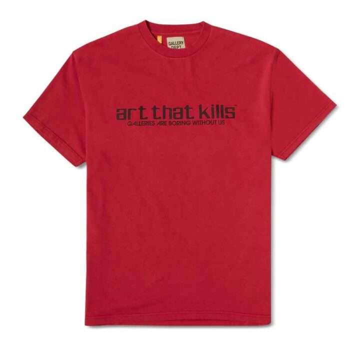 Gallery Dept Art That Kills Text T-Shirt – Red