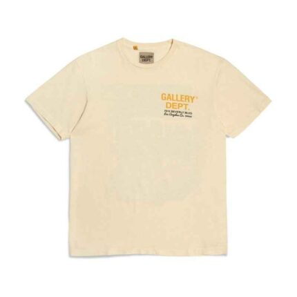 Gallery Dept Drive Thru Boxy Fit T-Shirt Cream