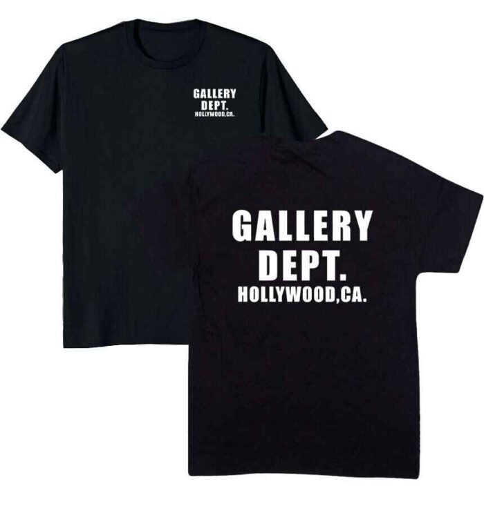 Gallery Dept Hollywood CA T-shirt Black