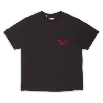 Gallery Dept Logo Pocket T-Shirt – Black