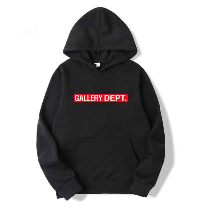 Gallery Dept Red Logo Style Hoodie